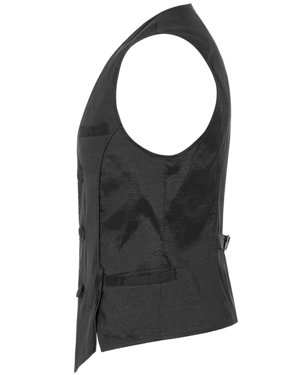 PUNK RAVE Gilet Gothique ‘NightDreamer’ Noir se précipiter pour acheter 9