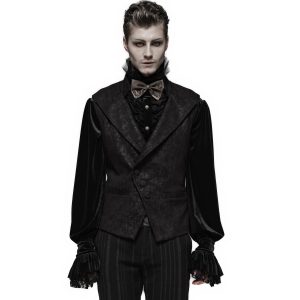 Acheter PUNK RAVE Gilet Gothique ‘Nostalgic Lover’ Noir 17