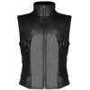 vente en ligne PUNK RAVE Gilet Gothique ‘Orkus’ Noir 35
