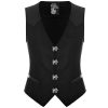 REMISE allant PUNK RAVE Gilet Gothique ‘Taurus’ Noir 41