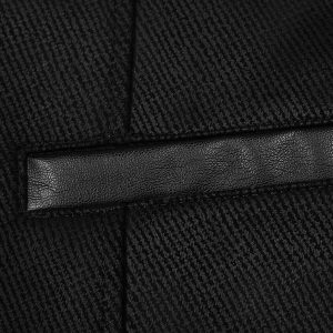 REMISE allant PUNK RAVE Gilet Gothique ‘Taurus’ Noir 28