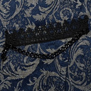 boutique PUNK RAVE Gilet ‘Lycidas’ En Jacquard Bleu 36