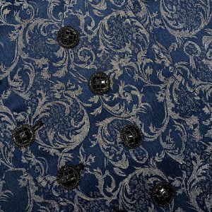boutique PUNK RAVE Gilet ‘Lycidas’ En Jacquard Bleu 38