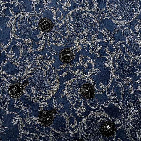 boutique PUNK RAVE Gilet ‘Lycidas’ En Jacquard Bleu 13