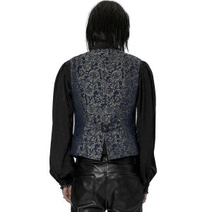 boutique PUNK RAVE Gilet ‘Lycidas’ En Jacquard Bleu 20