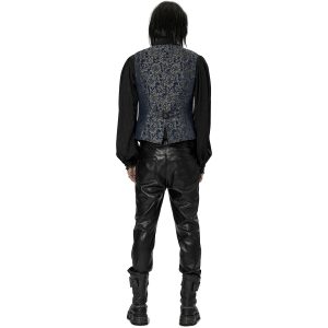boutique PUNK RAVE Gilet ‘Lycidas’ En Jacquard Bleu 26