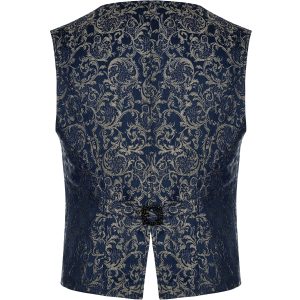boutique PUNK RAVE Gilet ‘Lycidas’ En Jacquard Bleu 32