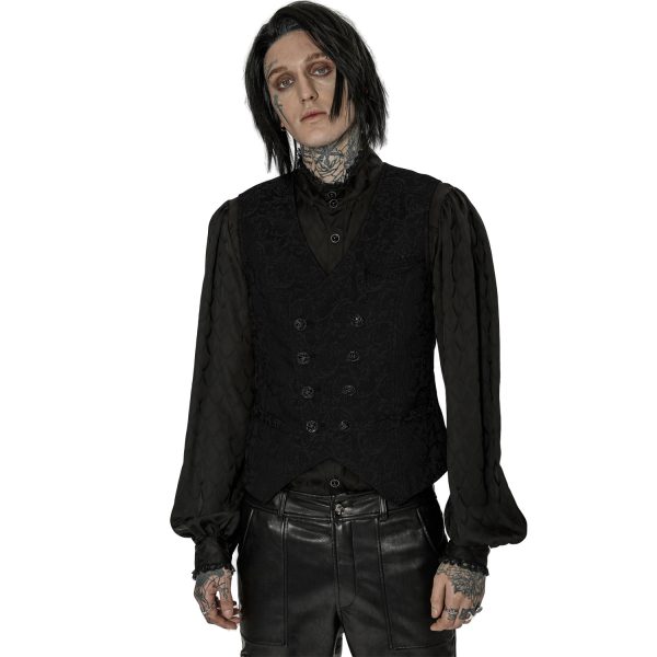 PUNK RAVE Gilet ‘Lycidas’ En Jacquard Noir Acheter 3