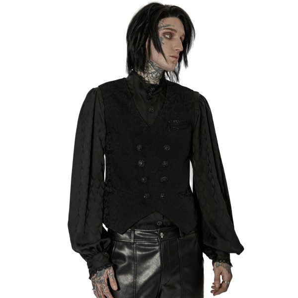 PUNK RAVE Gilet ‘Lycidas’ En Jacquard Noir Acheter 5