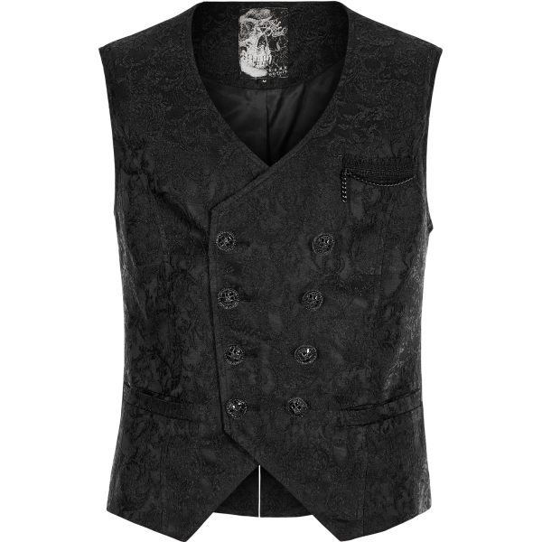 PUNK RAVE Gilet ‘Lycidas’ En Jacquard Noir Acheter 9