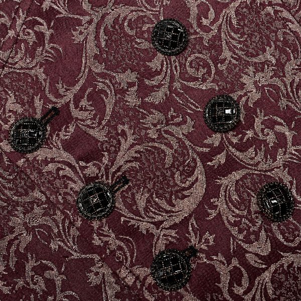 soldes ligne PUNK RAVE Gilet ‘Lycidas’ En Jacquard Rouge 12