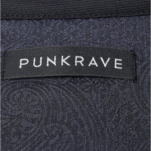 soldes PUNK RAVE Gilet Victorien ‘Hyacinthum Tenebris’ En Jacquard Bleu 40