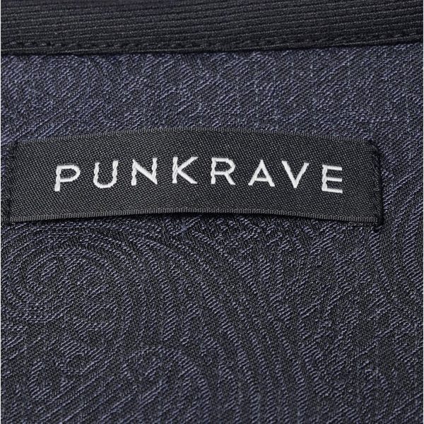 soldes PUNK RAVE Gilet Victorien ‘Hyacinthum Tenebris’ En Jacquard Bleu 14