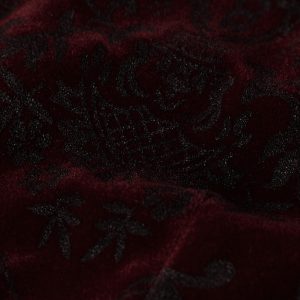 france PUNK RAVE Gilet Victorien ‘Poison Ivy’ En Brocart Bordeaux 40