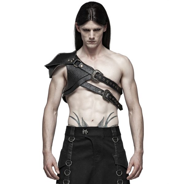 PUNK RAVE Harnais D’Epaule ‘Dracarys’ Noir boutiqued pas cher 3