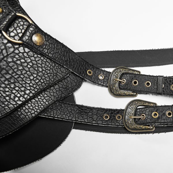 PUNK RAVE Harnais D’Epaule ‘Dracarys’ Noir boutiqued pas cher 13