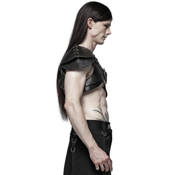 PUNK RAVE Harnais D’Epaule ‘Dracarys’ Noir boutiqued pas cher 5