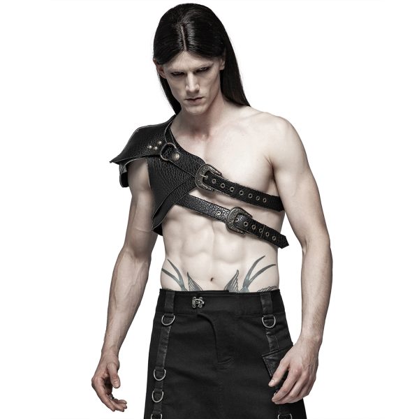 PUNK RAVE Harnais D’Epaule ‘Dracarys’ Noir boutiqued pas cher 6