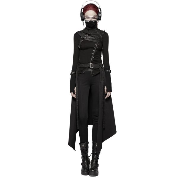 PUNK RAVE Harnais D’Epaule Gothique ‘Hegoa’ Noir grossiste en ligne 4