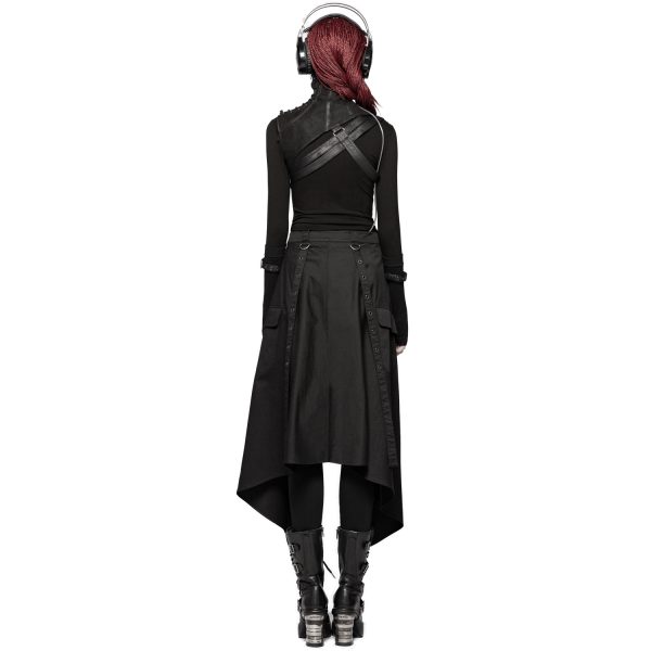 PUNK RAVE Harnais D’Epaule Gothique ‘Hegoa’ Noir grossiste en ligne 5