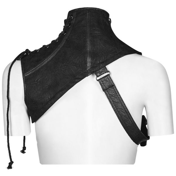 PUNK RAVE Harnais D’Epaule Gothique ‘Hegoa’ Noir grossiste en ligne 8