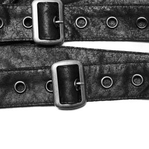 PUNK RAVE Harnais D’Epaule Steampunk ‘Catharsis’ Noir boutique en ligne france 39