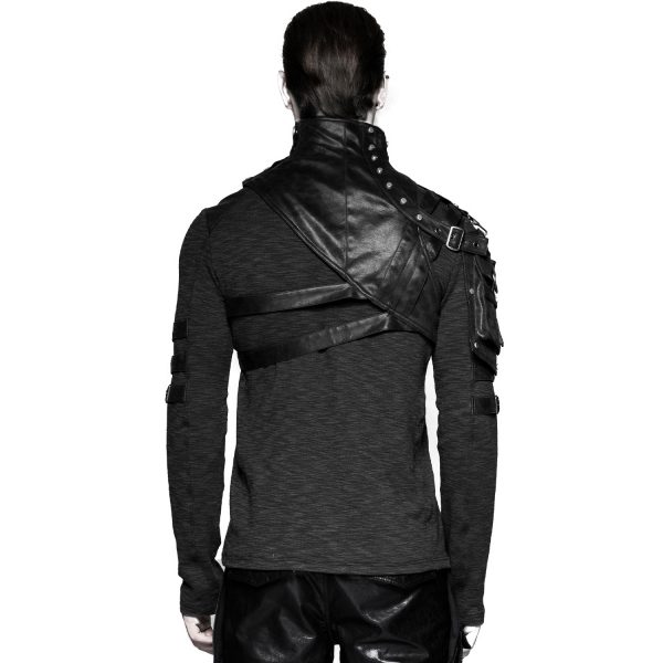 PUNK RAVE Harnais D’Epaule Steampunk ‘Catharsis’ Noir boutique en ligne france 5