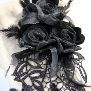 Eva Lady Harnais De Poitrine ‘Black Roses’ Noir De super promotions disponibles 39