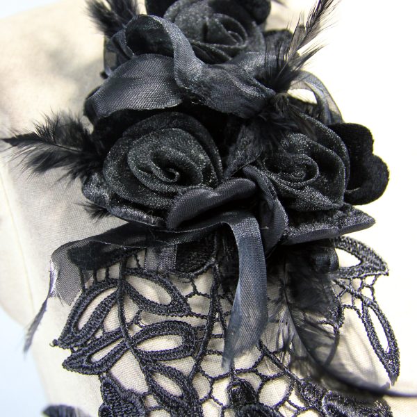 Eva Lady Harnais De Poitrine ‘Black Roses’ Noir De super promotions disponibles 14