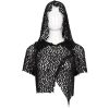 DEVIL FASHION Haut à Capuche ‘Sherzal’ Noir en vente 38