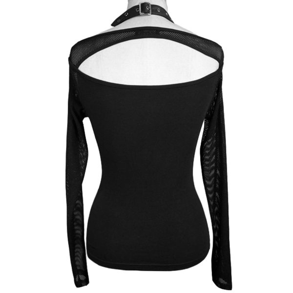 boutique en france DEVIL FASHION Haut à Manches Longues ‘Esmerée’ Noir 12