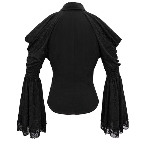 marque pas cher DEVIL FASHION Haut à Manches Longues ‘Furiosa’ Noir 15