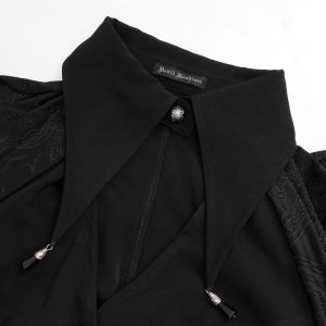 marque pas cher DEVIL FASHION Haut à Manches Longues ‘Furiosa’ Noir 52