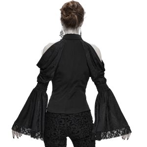 marque pas cher DEVIL FASHION Haut à Manches Longues ‘Furiosa’ Noir 26