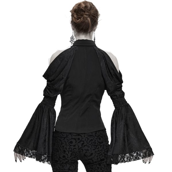 marque pas cher DEVIL FASHION Haut à Manches Longues ‘Furiosa’ Noir 4
