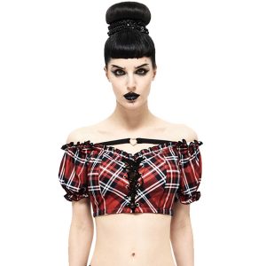 DEVIL FASHION Haut De Bikini ‘Scotish’ En Tartan Rouge officiel 22