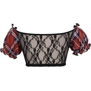 DEVIL FASHION Haut De Bikini ‘Scotish’ En Tartan Rouge officiel 46