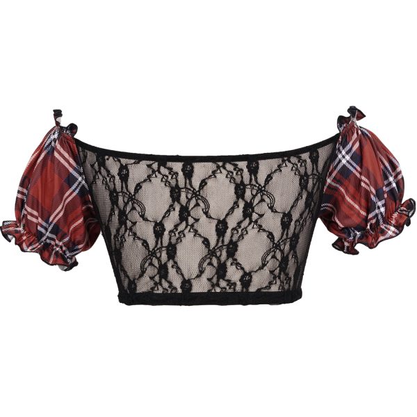 DEVIL FASHION Haut De Bikini ‘Scotish’ En Tartan Rouge officiel 15