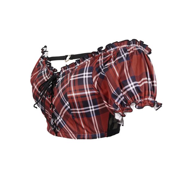 DEVIL FASHION Haut De Bikini ‘Scotish’ En Tartan Rouge officiel 16
