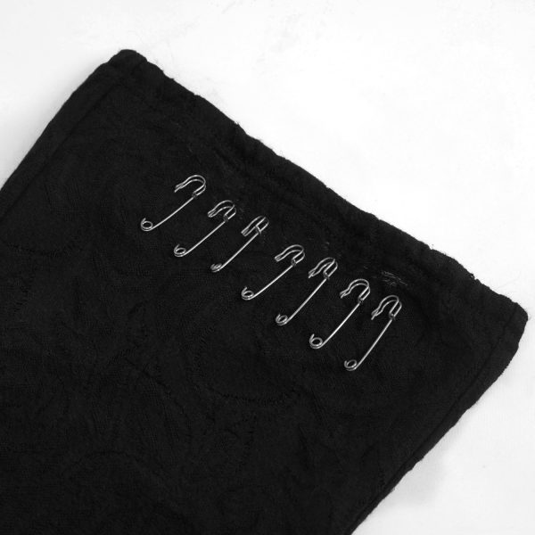 authentiques DEVIL FASHION Haut Manches Longues ‘Dark Turtleneck’ Noir 15