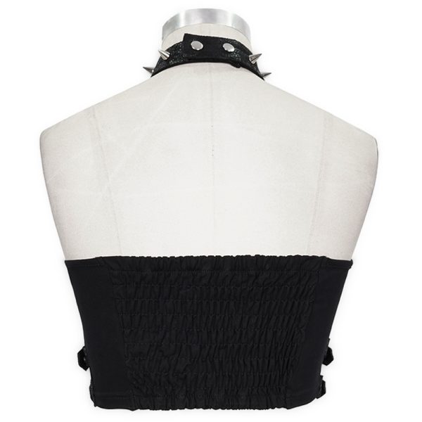 DEVIL FASHION Haut Sans Manches ‘Iona’ Noir grande surprise 10