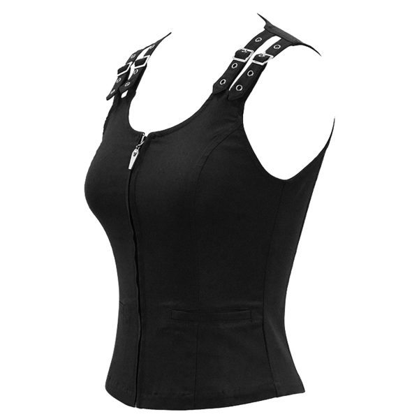 DEVIL FASHION Haut Sans Manches ‘Satori’ Noir magasin 11