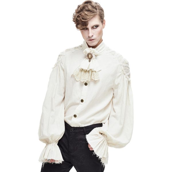 DEVIL FASHION Jabot ‘Ishmael’ Blanc Achat 4