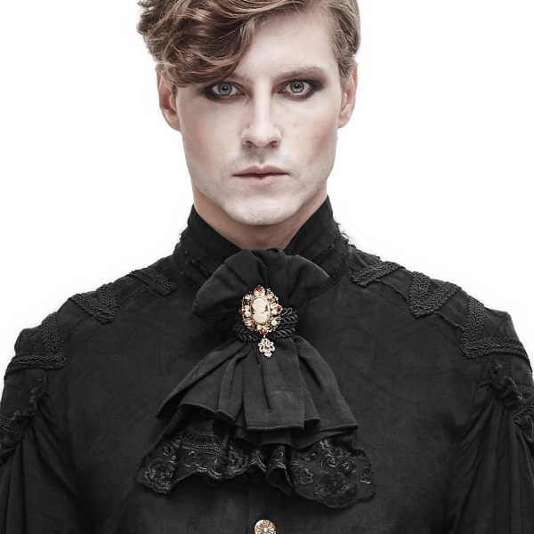 Promotio de vente DEVIL FASHION Jabot ‘Ishmael’ Noir 4