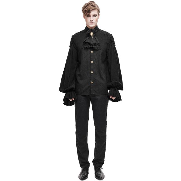 Promotio de vente DEVIL FASHION Jabot ‘Ishmael’ Noir 5