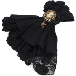 Promotio de vente DEVIL FASHION Jabot ‘Ishmael’ Noir 22