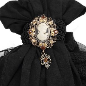 Promotio de vente DEVIL FASHION Jabot ‘Ishmael’ Noir 26