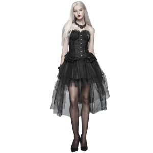 Prix très abordable Pyon Pyon Jupe Asymétrique ‘Lyriel’ Noire 21