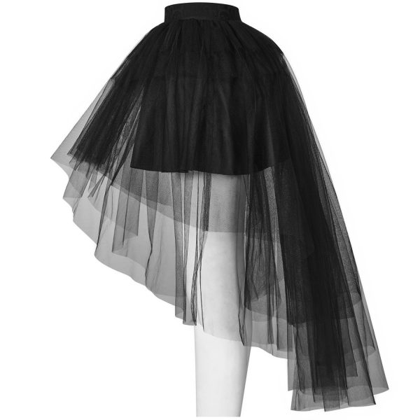 Prix très abordable Pyon Pyon Jupe Asymétrique ‘Lyriel’ Noire 13