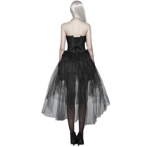 Prix très abordable Pyon Pyon Jupe Asymétrique ‘Lyriel’ Noire 23